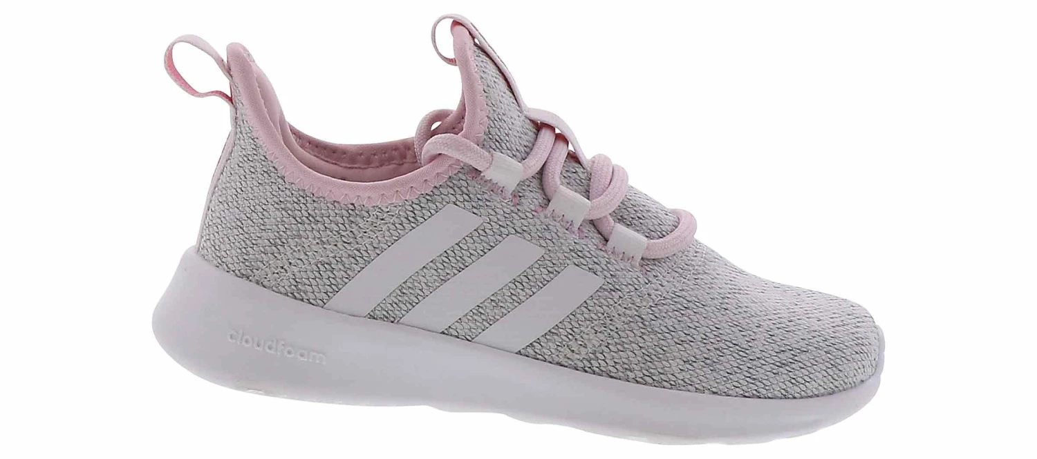 Adidas Cloudfoam Pure K Girls’ (11-6) Running Shoe 1 Adidas Cloudfoam Pure K Girls’ (11-6) Running Shoe