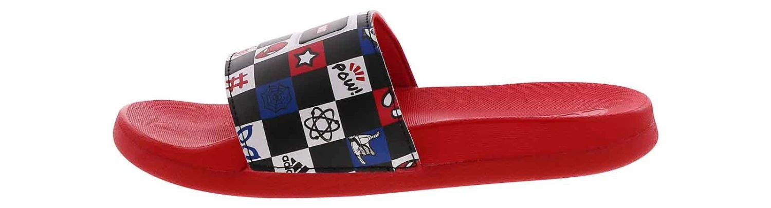 Adidas Adilette Comfort Spider-Man Boys’ (11-4) Slide Sandal 4 Adidas Adilette Comfort Spider-Man Boys’ (11-4) Slide Sandal - Image 4