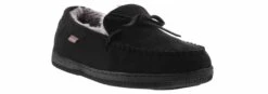 Apres Classic Moccasin Men’s Slippers -Bearpaw Shop apres classicmocblack am1619blk black05