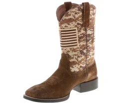 Ariat Sport Patriot Men's Wide-Width Western Boot -Bearpaw Shop ariat sport patriot wide 10019959 brown05