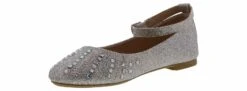 Badgley Mischka Toddler Girls’ (5-10) Fashion Shoe -Bearpaw Shop badgleymischka bm88110h slv badgleymischkatoddlerflat metallic05