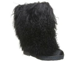 Bearpaw Boetis II Black Fur Women’s Fashion Boot