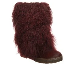 Bearpaw Boetis II Wine Fur Women’s Fashion Boot