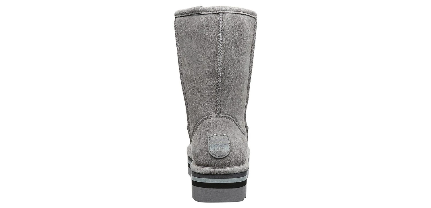 Bearpaw Retro Elle Grey Women's Platform Boot 3 Bearpaw Retro Elle Grey Women's Platform Boot - Image 3
