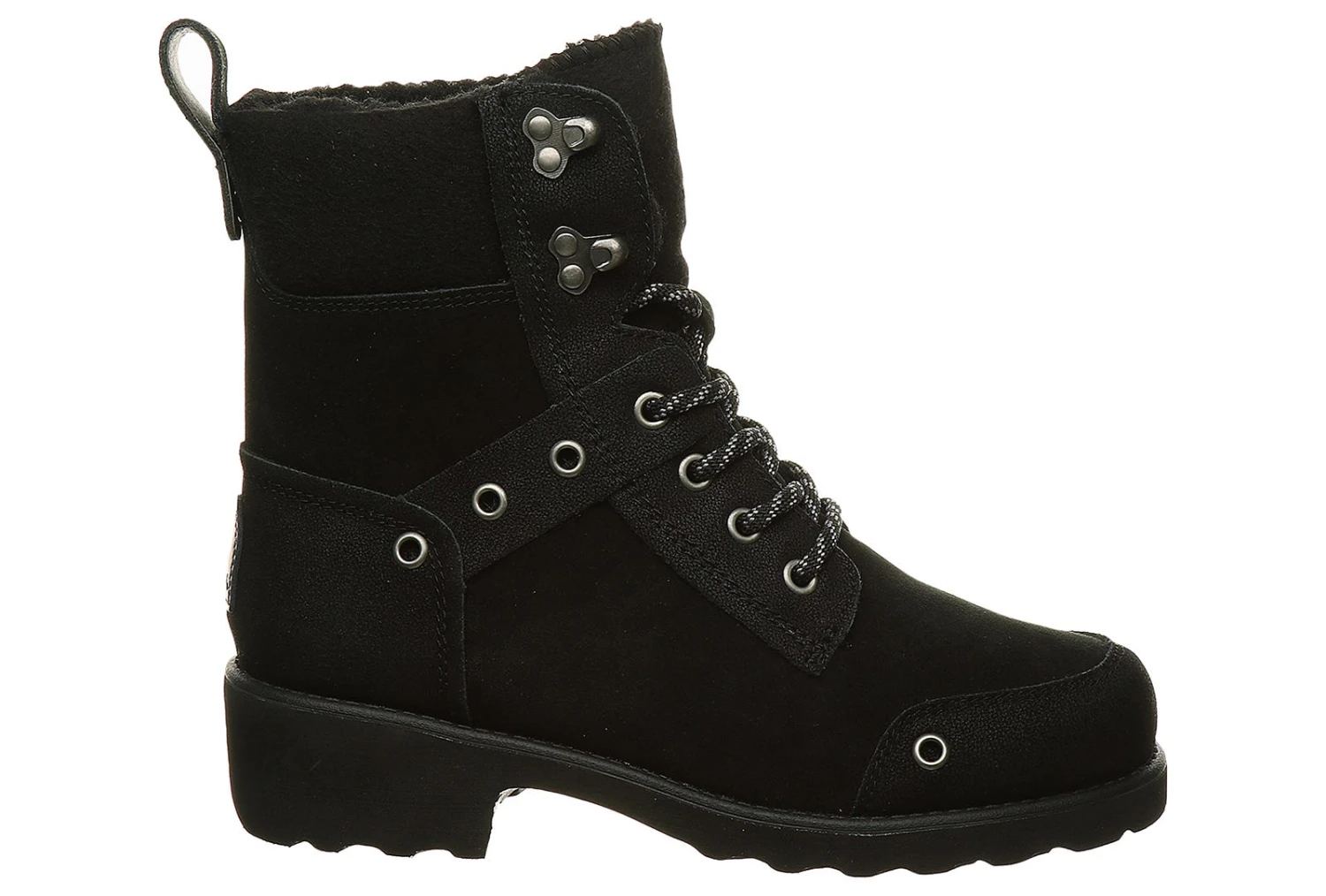 Bearpaw Alicia Black Women's Combat Boot 2 Bearpaw Alicia Black Women's Combat Boot - Image 2