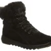 Bearpaw Robin Black Faux Fur Women's Hiking Boot