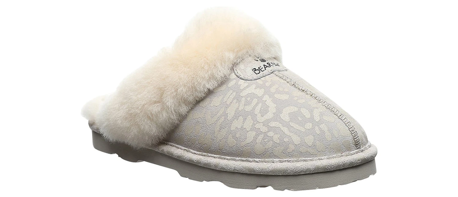 Bearpaw Loki Exotic White Leopard Women's Slipper 1 Bearpaw Loki Exotic White Leopard Women's Slipper