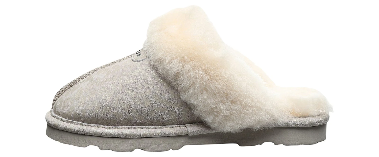 Bearpaw Loki Exotic White Leopard Women's Slipper 4 Bearpaw Loki Exotic White Leopard Women's Slipper - Image 4