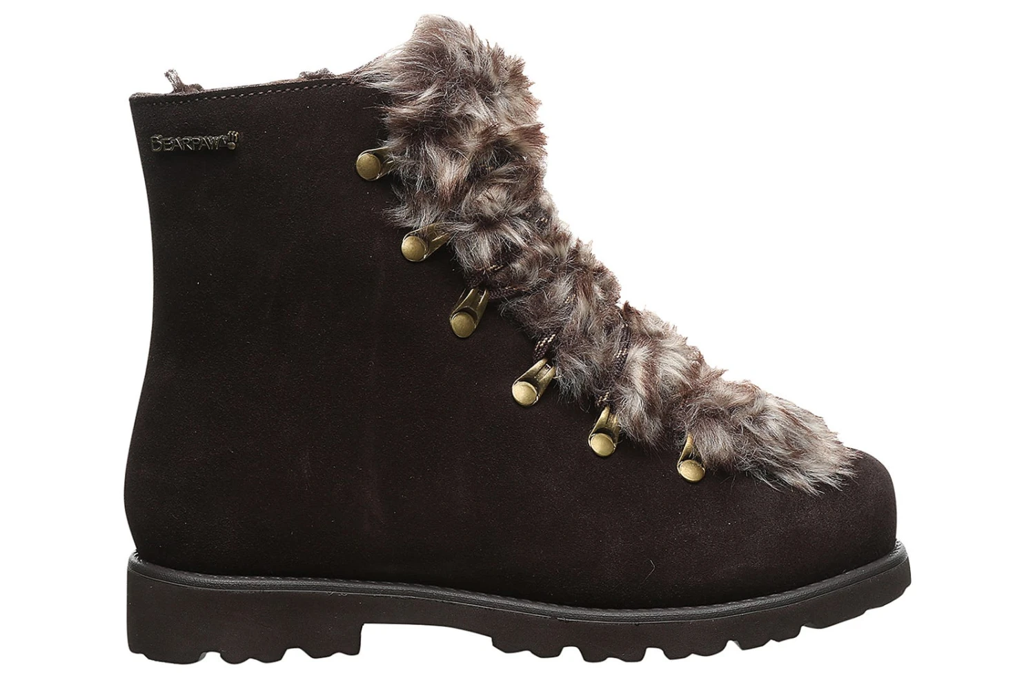Bearpaw Alisa Brown Fur Women's Boot 2 Bearpaw Alisa Brown Fur Women's Boot - Image 2