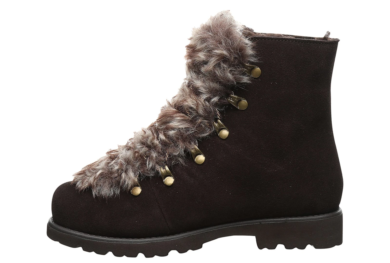 Bearpaw Alisa Brown Fur Women's Boot 4 Bearpaw Alisa Brown Fur Women's Boot - Image 4