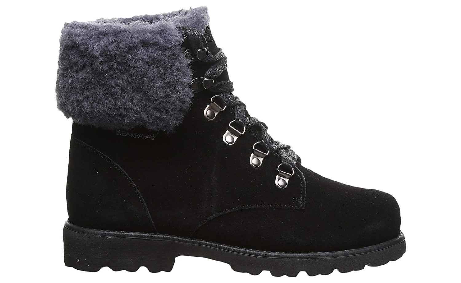 Bearpaw Sam Black Wool Lined Women's Hiker Boot 2 Bearpaw Sam Black Wool Lined Women's Hiker Boot - Image 2