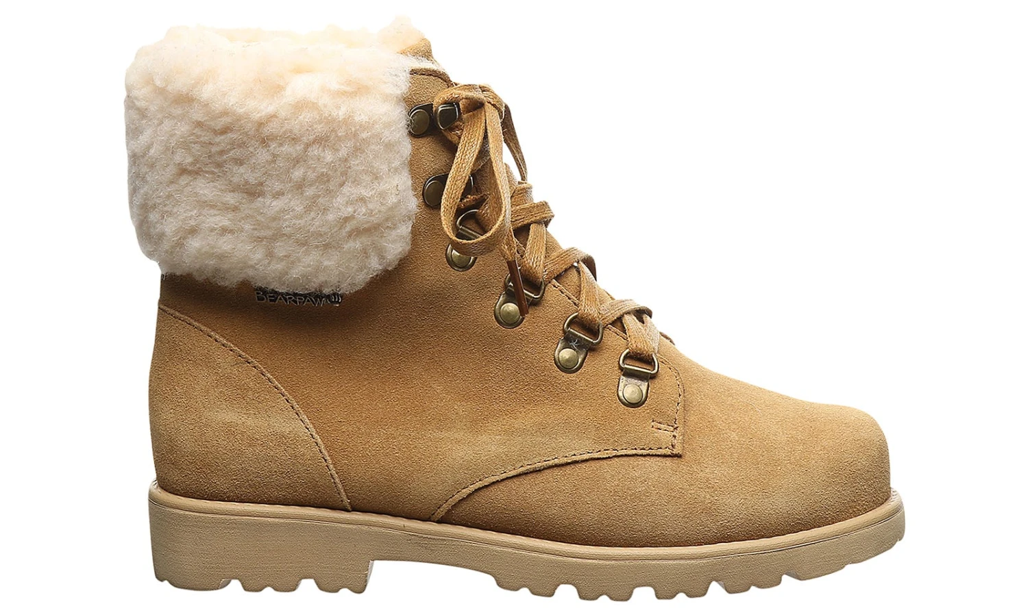 Bearpaw Sam Tan Wool Lined Women's Hiking Boot 2 Bearpaw Sam Tan Wool Lined Women's Hiking Boot - Image 2