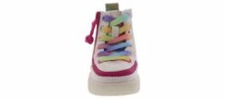 Billy Classic Lace High-Top Rainbow Toddler Girls’ (5-10) Sneaker -Bearpaw Shop billy bt19011 140 classiclacehightrainbow white06