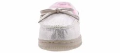 Blue Suede G-Moca Silver Girls’ (11-5) Slipper -Bearpaw Shop bluesuede g moca fur slv gmocasilverslipper silver06