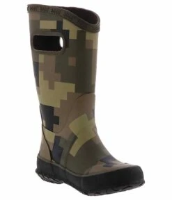 Bogs Big Camo Army Boys’ (1-6) Rain Boot