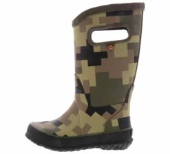 Bogs Big Camo Army Boys’ (1-6) Rain Boot -Bearpaw Shop bogs 72996 343 rainbootbigcamoarmy green04