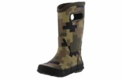 Bogs Big Camo Army Boys’ (1-6) Rain Boot -Bearpaw Shop bogs 72996 343 rainbootbigcamoarmy green05