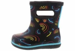 Bogs Skipper II Wild Rainbows Toddler Girls’ (4-10) Rain Boot -Bearpaw Shop bogs 73010i 009 skipperiiwildrainbows black04