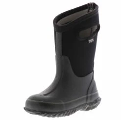 Bogs Classic Boys' (1-7) Weather Boot -Bearpaw Shop bogs classic solid 52065 black05