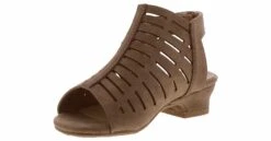 BTW Lil Mabel Toddler Girls’ (6-10) Dress Heel -Bearpaw Shop btw i xl1058 taupe lilmabel taupe05