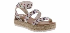 BTW Butterfly Flutter Girls’ (12-4) Platform Sandal