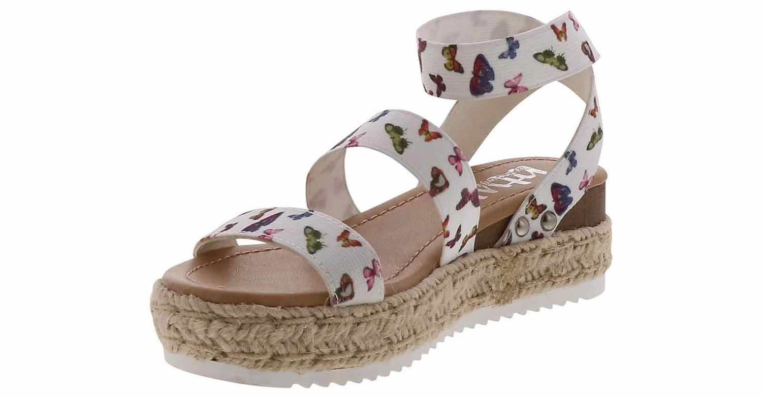 BTW Butterfly Flutter Girls’ (12-4) Platform Sandal 5 BTW Butterfly Flutter Girls’ (12-4) Platform Sandal - Image 5