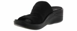 Bzees Smile More Women’s Wedge Sandal -Bearpaw Shop bzees smilemoreblk smilemoreblacktexture black05 1