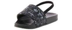 Capelli Dino Fossil Toddler Boys’ (5-10) Water Slide Sandal -Bearpaw Shop capelli ftb 2074 blk dinofossiltoddlerslide black05