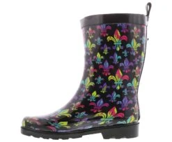 Capelli Fleur De Lis Women’s Rainboot -Bearpaw Shop capelli rbt 3896 black rbt3896 black04