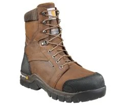 Carhartt Rugged Flex 8 Inch Waterproof Brown Men’s Composite Toe Work Boot