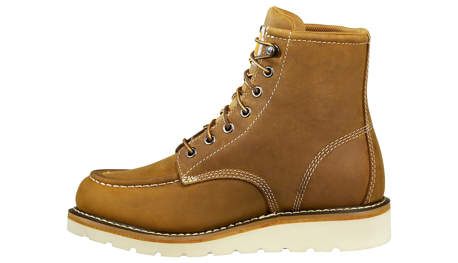 Carhartt 6 Inch Moc Waterproof Brown Women's Steel Toe Wedge Boot 4 Carhartt 6 Inch Moc Waterproof Brown Women's Steel Toe Wedge Boot - Image 4