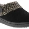 Clarks Sweater Slipper Women's Casual Shoe - Black