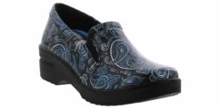Easy Works Leeza Metallic Paisley Patent Women’s Work Shoe
