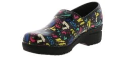 Easy Works Lead Paint Strokes Patent Women’s Work Clog -Bearpaw Shop easyworks 20 0548 leadpaintstrokespatent black05