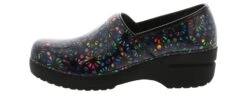 Easy Works Lead Stain Glass Patent Women’s Work Clog -Bearpaw Shop easyworks 20 0549 leadstainglasspatent black04