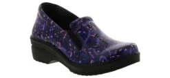 Easy Works Leeza Purple Ribbon Patent Women’s Work Clog