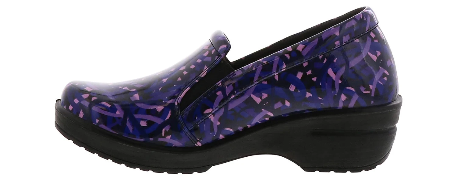 Easy Works Leeza Purple Ribbon Patent Women’s Work Clog 4 Easy Works Leeza Purple Ribbon Patent Women’s Work Clog - Image 4
