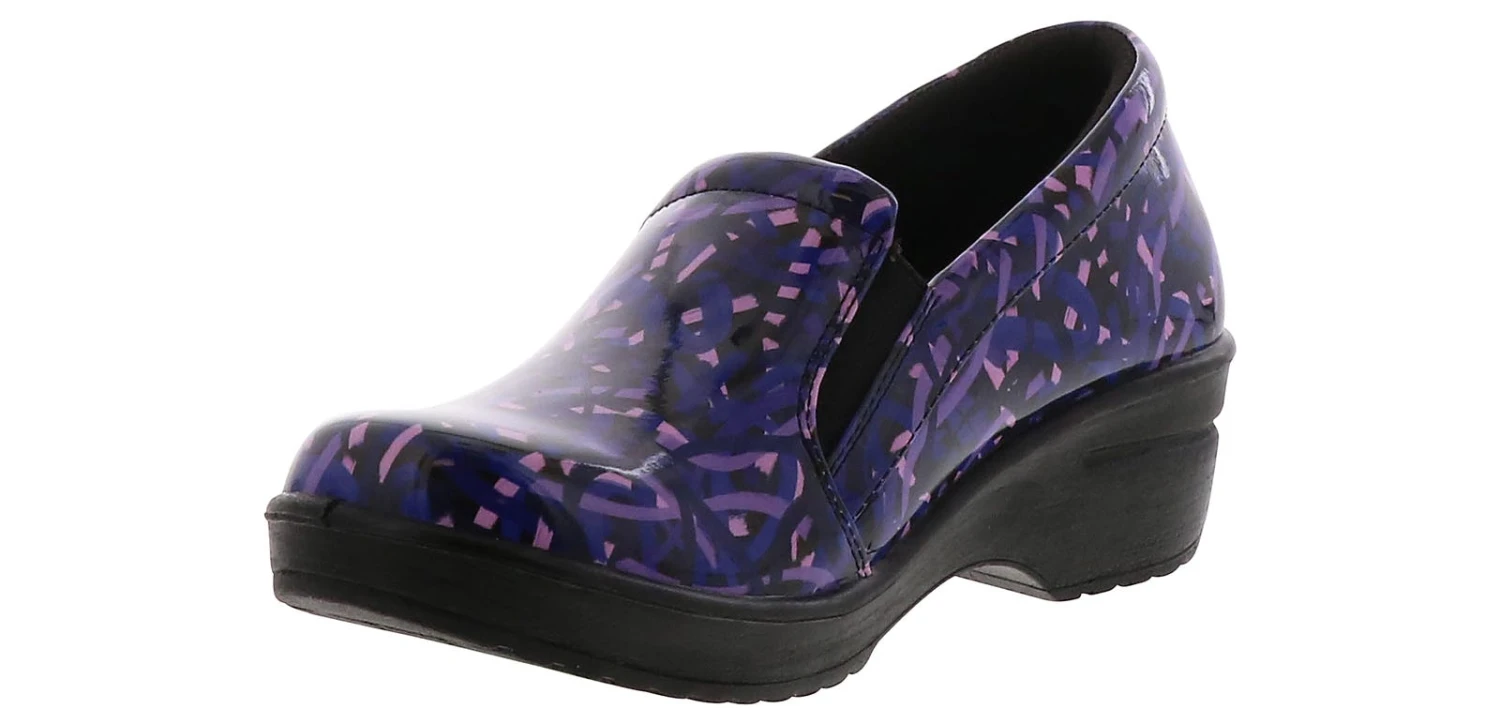Easy Works Leeza Purple Ribbon Patent Women’s Work Clog 5 Easy Works Leeza Purple Ribbon Patent Women’s Work Clog - Image 5
