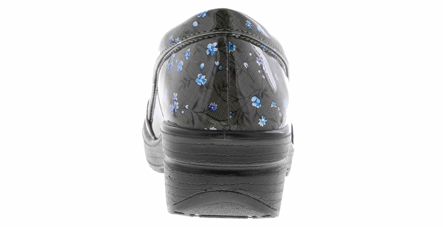 Easy Works Leeza Floral Patent Slip Resistant Shoe 3 Easy Works Leeza Floral Patent Slip Resistant Shoe - Image 3