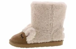 Everest Merry Sherpa Sheep Girls’ (11-3) Boot -Bearpaw Shop everest y204037bb tan merrysherpasheepboot tan04
