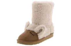 Everest Merry Sherpa Sheep Girls’ (11-3) Boot -Bearpaw Shop everest y204037bb tan merrysherpasheepboot tan05