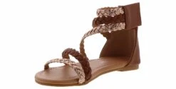 Fifth And Luxe Gladiator Girls’ (13-5) Sandal -Bearpaw Shop fifthandluxe flsag0331 fifthandluxersgdgladiator brown05