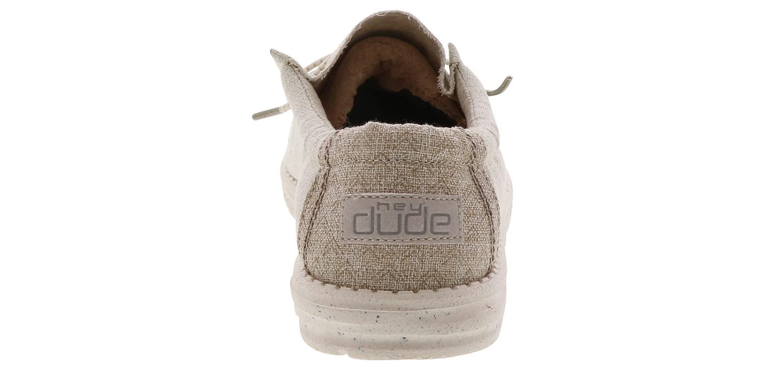 Hey Dude Wally Eco Linen Cottonwood Men’s Casual Shoe 3 Hey Dude Wally Eco Linen Cottonwood Men’s Casual Shoe - Image 3