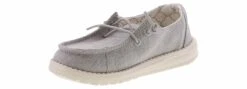 Hey Dude Wendy Youth Linen Girls' (11-3) Casual Shoe 10 Hey Dude Wendy Youth Linen Girls' (11-3) Casual Shoe -Bearpaw Shop heydude 130123096 wendyylinen grey05