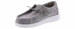 Hey Dude Wally Toddler Boys’ (5-10) Casual Shoe -Bearpaw Shop heydude 160010704 wallytoddlerlinenstone grey05