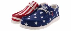Hey Dude Wally Patriotic American Flag Men’s Casual Shoe -Bearpaw Shop heydude 40001 9cw wallypatrioticamericanflag red05