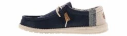 Hey Dude Wally Linen Natural Men’s Casual Shoe -Bearpaw Shop heydude 40015 410 wallylinen navy04