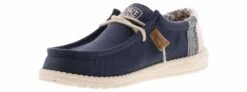Hey Dude Wally Linen Natural Men’s Casual Shoe -Bearpaw Shop heydude 40015 410 wallylinen navy05