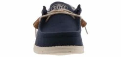 Hey Dude Wally Linen Natural Men’s Casual Shoe -Bearpaw Shop heydude 40015 410 wallylinen navy06