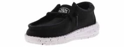 Hey Dude Wally Slub Toddler Boys’ (5-10) Casual Shoe 10 Hey Dude Wally Slub Toddler Boys’ (5-10) Casual Shoe -Bearpaw Shop heydude 40029 001 wallytoddlerslubcanvas black05